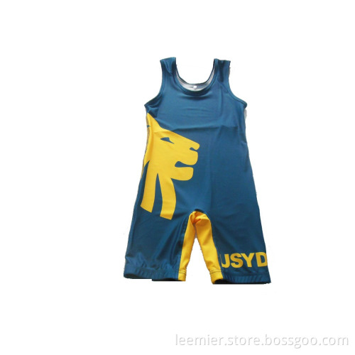 Custom T-back wrestling gym singlets